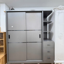 Tủ quần áo xám sáng cửa lùa TK-25