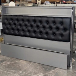 Giường ngủ xám sáng, da tối MD-01 có LED