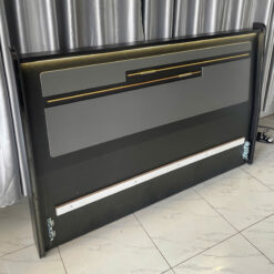 Giường ngủ xám tối MD-23 có LED