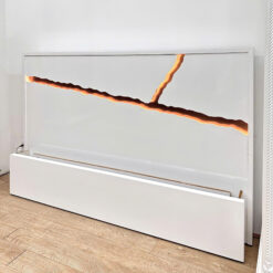 Giường ngủ trắng MD-42 có LED