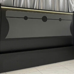 Giường ngủ xám tối MD-25 có LED