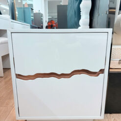 Tủ đầu giường trắng khe nứt HT-01