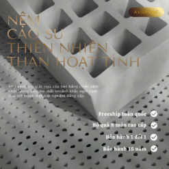 Nệm Cao Su Thiên Nhiên Than Hoạt Tính Happy Charcoal