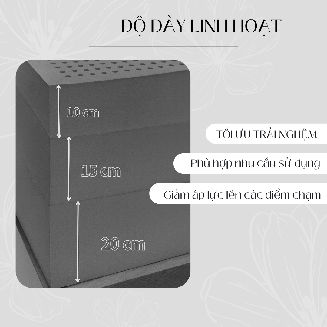 Nệm Cao Su Thiên Nhiên Than Hoạt Tính Happy Charcoal - Ảnh 8