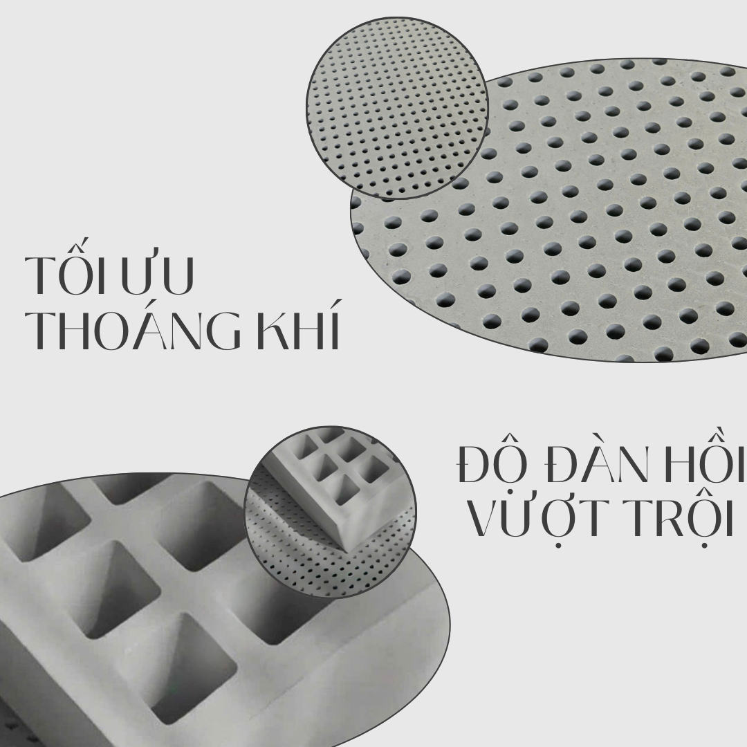 Nệm Cao Su Thiên Nhiên Than Hoạt Tính Happy Charcoal - Ảnh 6