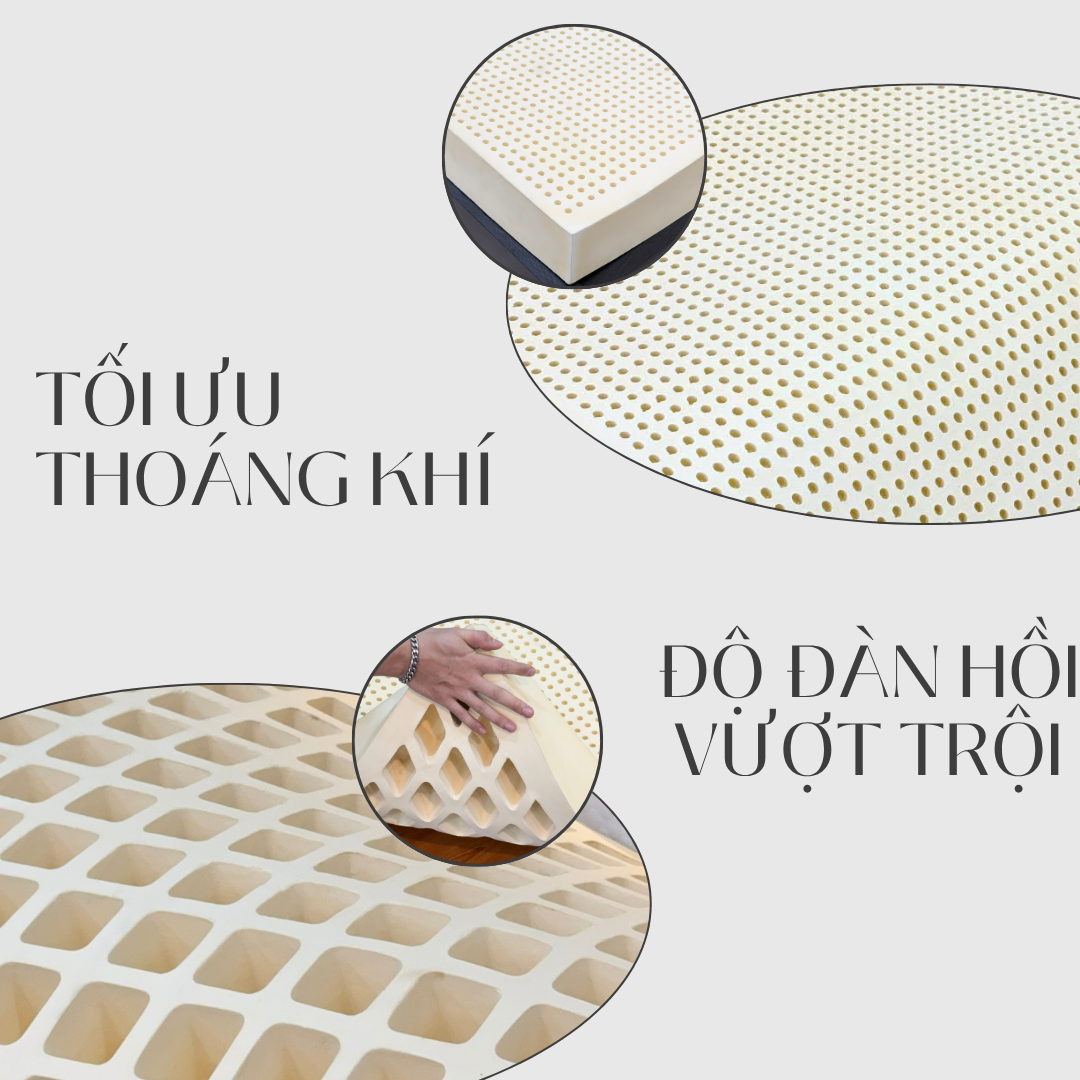 Nệm Cao Su Thiên Nhiên Truyền Thống Happy Heritage - Ảnh 6