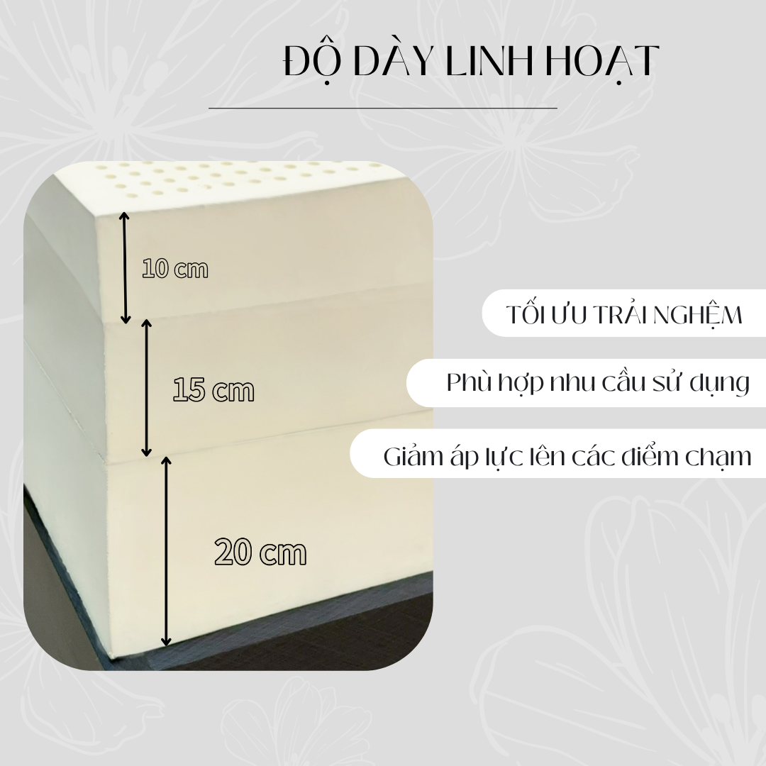 Nệm Cao Su Thiên Nhiên Truyền Thống Happy Heritage - Ảnh 8
