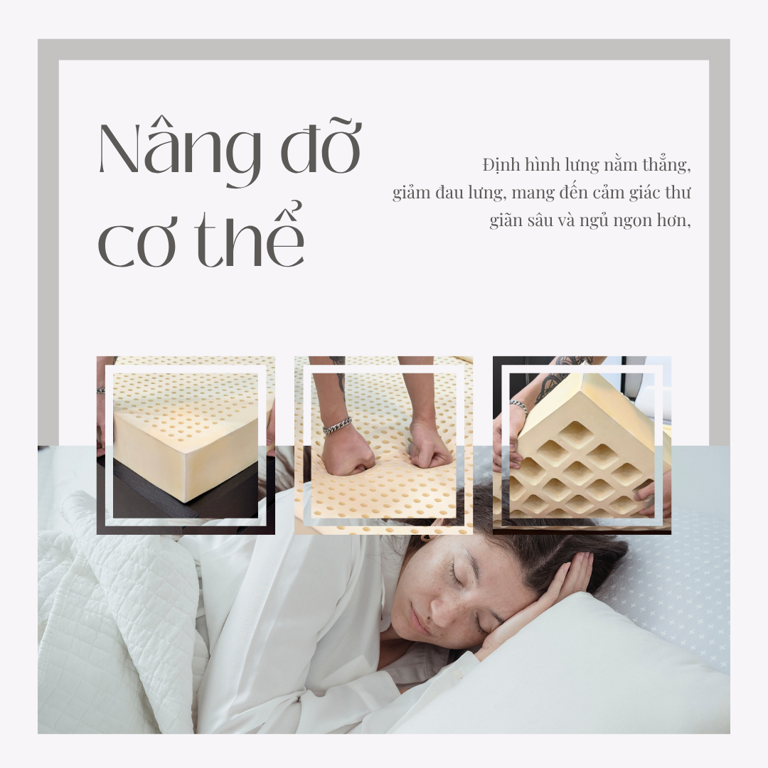 Nệm Cao Su Thiên Nhiên Truyền Thống Happy Heritage - Ảnh 4